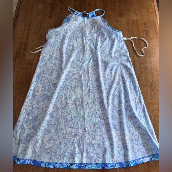 Lilly Pulitzer Billie Dress SZ S Saltwater Blue Suns Out Funs Out - Picture 10 of 14